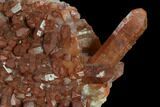 Natural, Red Quartz Crystal Cluster - Morocco #138898-2